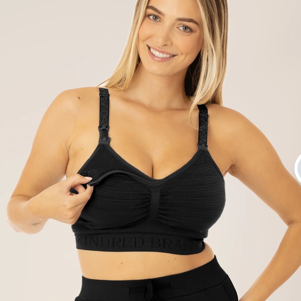 Bundle of 3 Kindred Bravely Sublime hands-free nursing & pumping bras